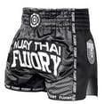 thumbnail image 4 of FLUORY Muay Thai Shorts Solid Free Combat Mixed Martial Arts Boxing Training Match Pants Leisure Style, 4 of 6