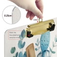 thumbnail image 3 of Acrylic Writing Board Gold 12.5*9 Inch Clipboards Transparent Acrylic Material Suitable For Office Classroom Teachers Fashion Bloggers Stationery Enthusiasts Cute Kitchenware Pattern, 3 of 9