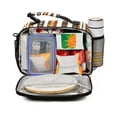 thumbnail image 2 of FORMRS Student Lunch Bag Insulated Reusable Cooler Box with Zipper Pockets, Abstract Dots, 2 of 9
