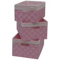thumbnail image 1 of Redmon 3210PKWH Basket Set, Pink & White - 3 Piece, 1 of 1