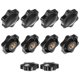 thumbnail image 1 of Uxcell Paquete de 10 perillas de 6 estrellas, rosca hembra M10, cabeza hexagonal de 38 mm, manijas de agarre de bronce para agujeros ciegos, 1 of 1