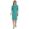 thumbnail image 4 of Inkmeso Womens Elbow Sleeve Regular Fit Tshirt Dress With Front Pockets, 4 of 8