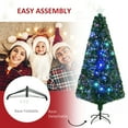 thumbnail image 6 of 6Ft Lighted Christmas Tree, Douglas Fir Pre-Lit Artificial Christmas Tree with Realistic Branches, 24 Multi-Color LED Lights, Fiber Optics and 230 Tips, Christmas Holiday Decoration for Indoor Outdoor, 6 of 7