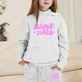 thumbnail image 2 of Zylarhe Girls Boys Sweatshirt Girls Outfits&Set Child Toddler Boys Girls Sweatsuits Ocean Graphic Pullover Hoodie Tops And Sweatpants Fashion Tracksuit Set White 8-9 Years, 2 of 4