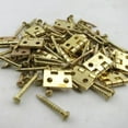 thumbnail image 3 of SPRING PARK 20Pcs Mini Metal Hinges with Nails DIY Miniature Furniture Dollhouse Accessory, 3 of 7