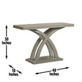 thumbnail image 5 of Steve Silver Jocelyn Modern 48" Wood Console Table, Grey, 5 of 7