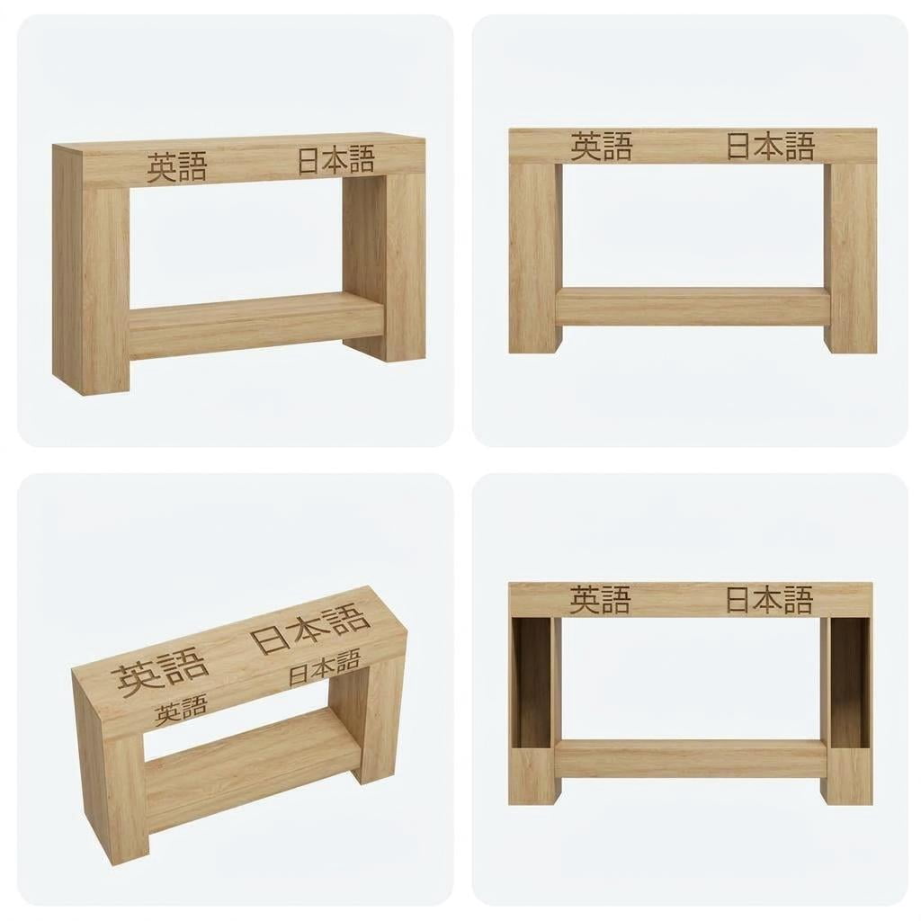 Farmhouse Console Table for Living Room, 47" Long Entryway Table with 2-Tier Storage, Sofa Table for Hallway, Entry Table for Entrance, Easy Assembly