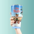 thumbnail image 3 of Merry Christmas Woofmas Xmas Noel Basenji Elf Candy Cane Snow 30oz Stainless Steel Tumbler Insulated Cup with Lid African Barkless Dog Lover - 13017, 3 of 5