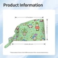 thumbnail image 5 of Salouo Spring Gnome Print Adjustable Working Caps,1 Pcs Working Hats Elastic Scrub Hats Elastic Tie Back Hats Unisex Nurse Scrub Cap Nurse Hats ,One Size, 5 of 7