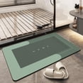 thumbnail image 1 of Alfombra de baño TOKLYUIE superabsorbente, de secado rápido, verde, 50 x 80 cm, 1 of 7