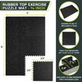 thumbnail image 6 of ProsourceFit Rubber Top Exercise Puzzle Mat 3/4-in, EVA Foam & Rubber Tiles, 6 of 8