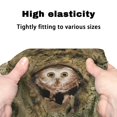 thumbnail image 3 of HELLHERO Stretchable Rollator Seat Back Cover Dust Proof Easy Installation Rollator Walker Seat and Backrest Covers Owl Forest Camo, 3 of 3