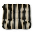 thumbnail image 5 of Classic Accessories Water-Resistant Square Patio Seat Cushions, 19 x 19 x 5 Inch, 2 Pack, Black Sedona Stripe, 5 of 9