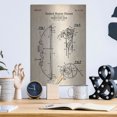 thumbnail image 6 of Luxe Metal Art 'Compound Bow Blueprint Patent Parchment' Metal Wall Art, 12"x16", 6 of 9