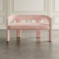 thumbnail image 6 of Jofran Gwen Modern Luxury Jacquard Fabric Upholstered Sculpture Bench, 6 of 7