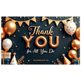 thumbnail image 2 of Festive Design Appreciation Banner Balloon Decoration Thank You Banner Gift Illustration for Corporate Event Employee Recognition Office Party, 2 of 8