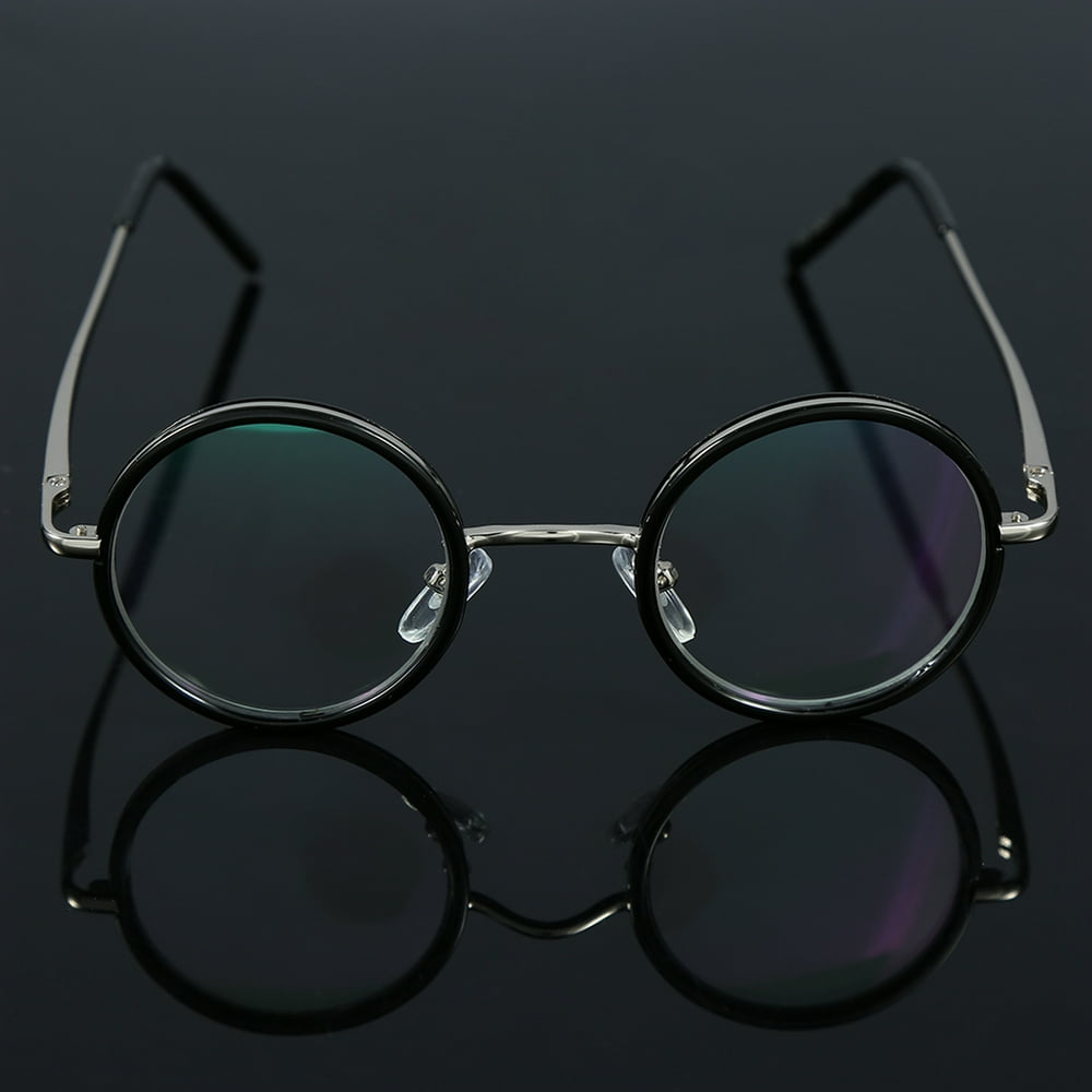 Mgaxyff Reading Glasses, Retro Round Resin Lightweight Magnifying