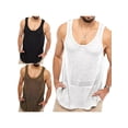 thumbnail image 7 of Biekopu Men's Workout Tank Tops Summer Sleeveless Solid Color Outdoor T Shirts Gym Muscle Shirts, 7 of 7