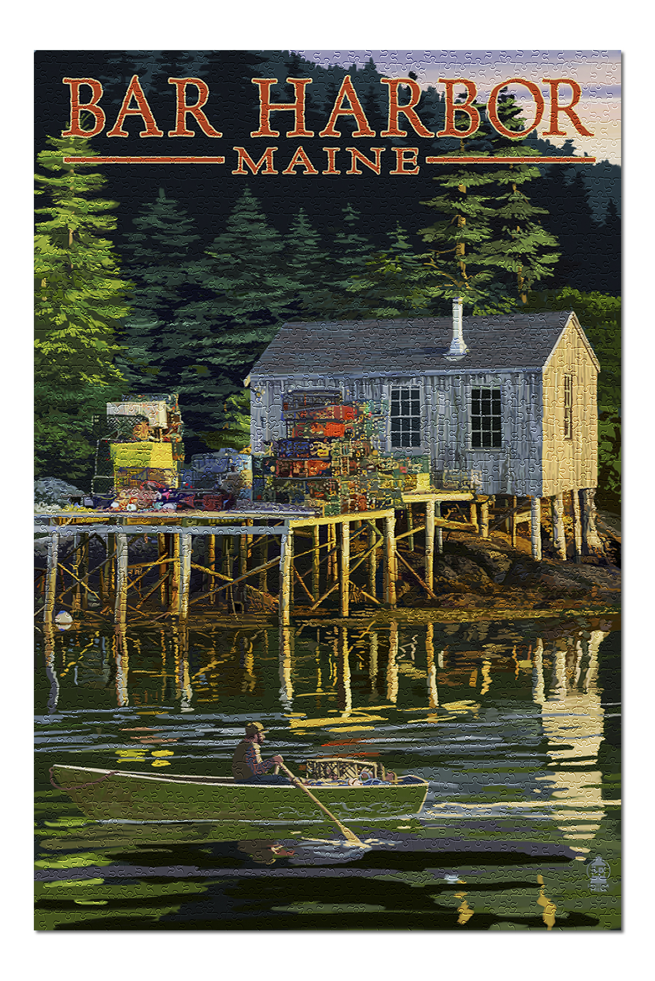 Bar Harbor, Maine Lobster Shack (20x30 Premium 1000 Piece Jigsaw