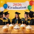 thumbnail image 2 of Sign Holder 2026 Graduation Cupcake Toppers 24 Pack Glitter Diploma & Cap Cake Decorations for Commencement Table Card Holder,Display Sign Clip,Menu Holder,Desk Sign Stand,Acrylic Sign Holder,Busines, 2 of 4