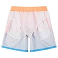 thumbnail image 4 of Mens Quick Dry Swim Trunks With Mesh Liner Breathable Bathing Suit Swim Shorts Orange Pink Gradien Size M, 4 of 7
