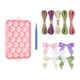 thumbnail image 2 of Kit de silicona para hacer jabones caseros, molde de jabón de uva para decoración del hogar, cera de soja, para adultos. Rosa, 2 of 8