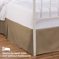 thumbnail image 4 of Tailored Bed Skirt - 18 inch Drop, Camel, Full Bedskirt with Split Corners (Available in 14 Colors) Blissford, 4 of 7
