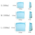 thumbnail image 5 of Btomtd Sacs de Rangement Réutilisables en Silicone de Qualité Alimentaire 1000 ml, Étanches, Sachets de Conservation des Aliments pour Fruits, Légumes, Collations, Maquillage, 5 of 5