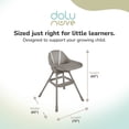 thumbnail image 3 of Dolu Nuve Practical High Chair for 6 Months & Up, 3 Point Harness, Stone Gray, 3 of 5