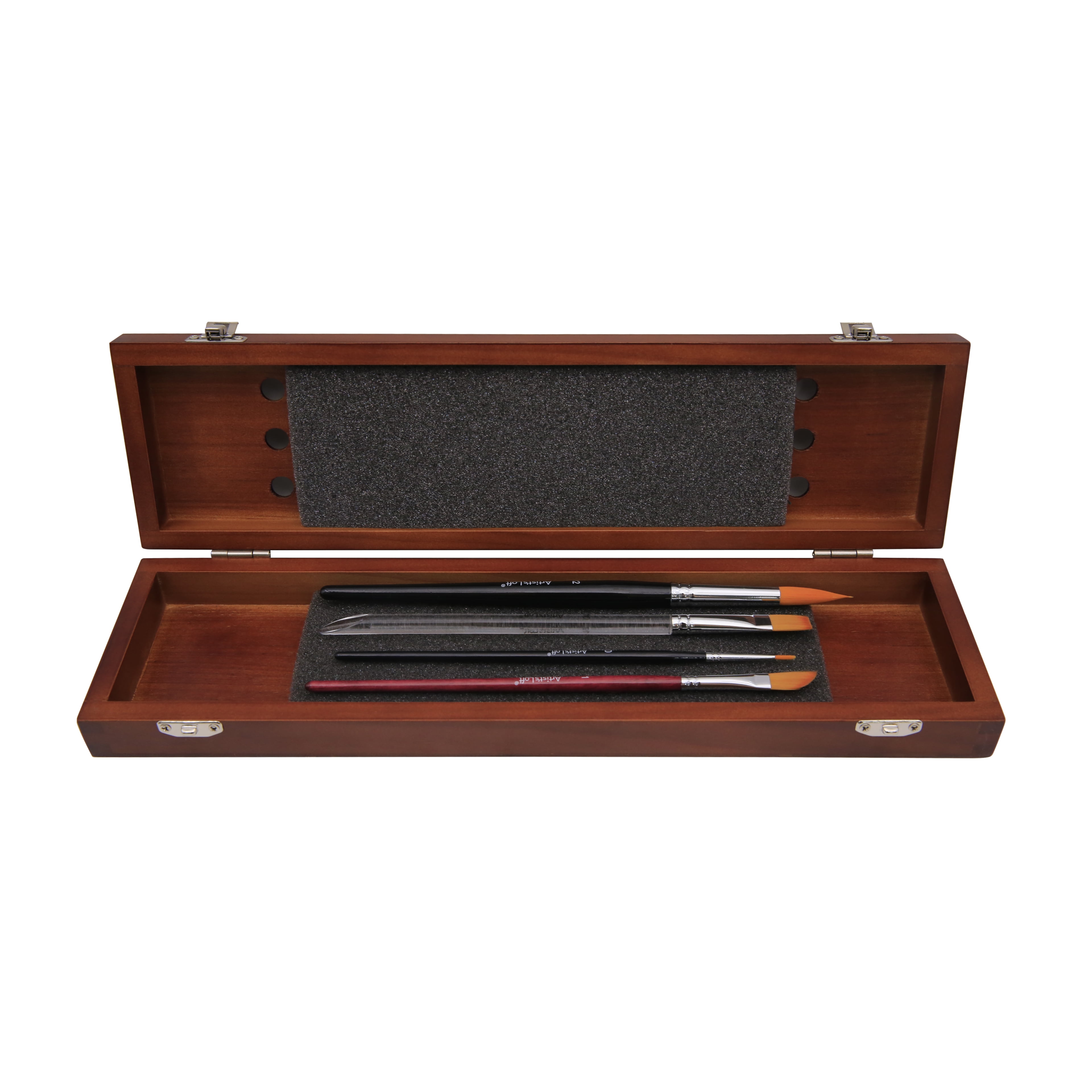 Artist's Loft Wooden Box Brush Set, 6 Pack