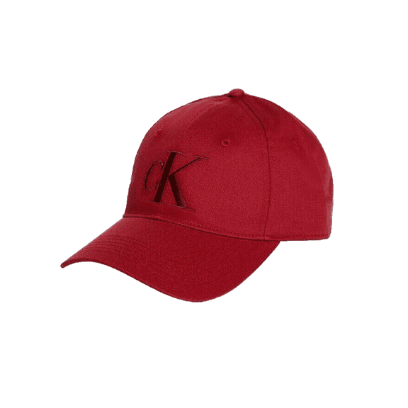 Calvin Klein Reimagined Heritage Oversized Embroidered Cap, Berry Red