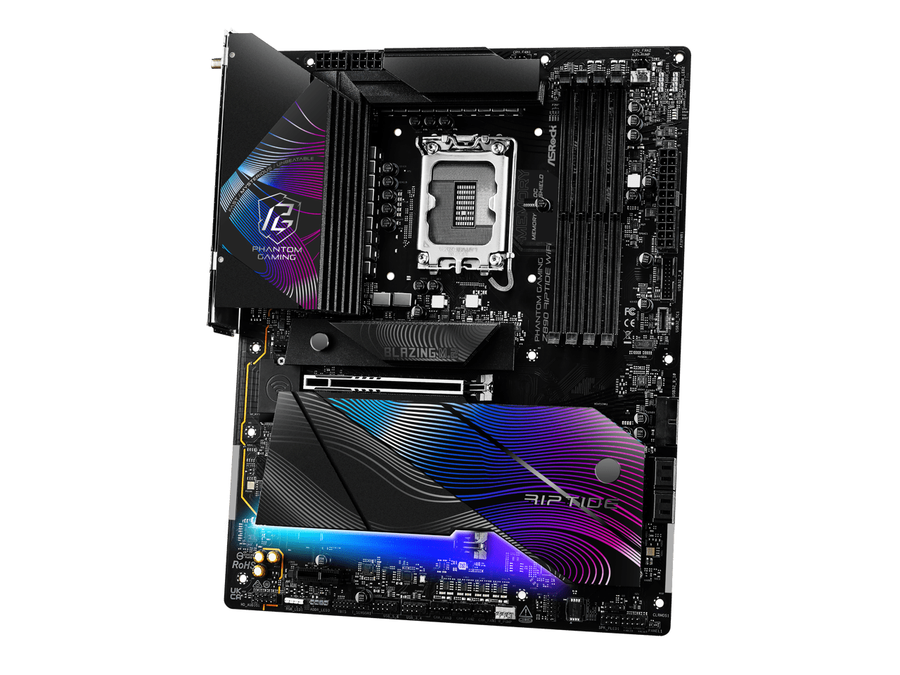 ASRock Z890 Riptide WiFi LGA 1851 Intel Z890 SATA 6Gb/s ATX Motherboard