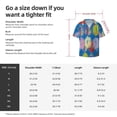 thumbnail image 5 of Fotbe Colorful floral Print Short Sleeve Button Down Shirts for Men Casual Summer Beach Wrinkle Free Shirt-Medium, 5 of 5