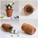 thumbnail image 5 of 1 unid casero decorativo flor canasta simulación ratán tejido de flores tejido (marrón claro), 5 of 8
