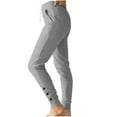 thumbnail image 1 of Birdeem Plus Size Womens Pantswomens Solid Color Plus Size Solid Color Lace Up Elastic Slim Sports Sweatpantsplus Size Sweatpants for Women, 1 of 6