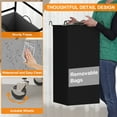 thumbnail image 6 of Laundry Basket Hamper, 2 Bag/3 Bag Heavy Duty Laundry Sorter Cart with Lockable Wheels and Removable Bags, Separated Laundry Room Organizer Rolling Cart for Clothes Storage, 6 of 6