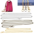 thumbnail image 2 of Bolso de mano de 120cm, cadenas de Metal, correa para bolso de hombro, cadena para monedero DIY, asas doradas, plateadas, bronce y negras, accesorios para bolso, cadena de 120CM Gao Jinjia LED, 2 of 2