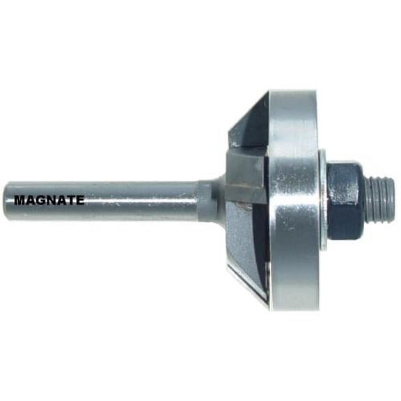 Magnate 3241 45 Degree Undercut Bevel Trim Router Bit - 1/4" Cutting Height, 1/4" Shank Diameter, 1-3/8" Overall Diameter, 2-3/8" Overall Length, BR-23 Bearing