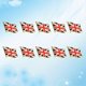 thumbnail image 2 of 10pcs England Flag Brooch Iron Stoving Varnish Clothing Decor Brooch for Festival Party Gathering, 2 of 3