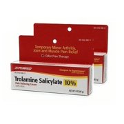 Perrigo Trolamine Salicylate 10% Pain Relieving Cream with Aloe, 3 oz pack of 2