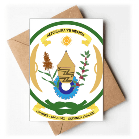 Rwanda Africa National Emblem Greeting Cards You are Invited Invitations