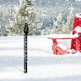 thumbnail image 1 of Xihbxyly Medidor de Nieve con Forma de Muñeco de Nieve, Vara de Medición Metálica para Exteriores, Fácil de Instalar, Revestimiento Reflectante para Una Visibilidad Clara, Medición Precisa de Nieve,, 1 of 7