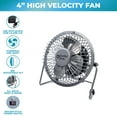 thumbnail image 2 of Comfort Zone CZHV4S 4 in. Dual Powdered High Velocity Fan, White, 2 of 5
