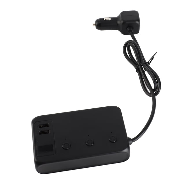 Car Adapter 171W 3 Socket Power Splitter Car Charger Adapter Splitter