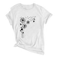thumbnail image 5 of Birdeem T-Shirt Blouse à Manches Courtes à Col Rond Imprimé pour Femmes Grande Taille, 5 of 5