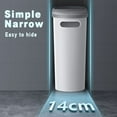 thumbnail image 3 of 1pc Creative Bathroom Trash Can with Lid - Press Type, Large Capacity, Home Essential, 3 of 4
