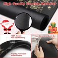 thumbnail image 4 of Coffee Mat for Countertops, Merry Christmas Tree Black Gold Xmas Dish Drying Mat 2 Pcs for Kitchen Bar Accessories, Coffee Maker Espresso Machine Dish Rack Hide Stain Rubber 12x19in, 4 of 7