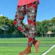 thumbnail image 5 of TaTaai Women Casual Rugby Random Print Yoga Leggings Skinny Fit Stretchy Material Ladies Gym Exercise Daily Commute Wear Non-See-Through Machine Washable Stylish Comfortable Pants Gift, 5 of 5