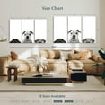 thumbnail image 3 of Elephant Stock Curious Dogs Wall Art - Horizontal Multi Panel Canvas - Living Room Wall Decor - Animal Multi Panel - White And Gray Decor - 57" x 36", 3 of 4