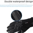 thumbnail image 5 of Guantes de ciclismo para deportes al aire libre de primavera para hombres y mujeres, para montañismo, impermeables, a prueba de viento, cálidos, con pantalla táctil, guantes de dedos completos, 5 of 5